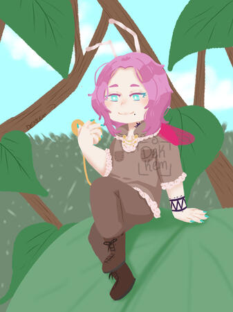 "Tiny Samuel", attack on MoonShroomie